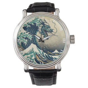 Relógio Dragão Mítico Japonês Fantasy