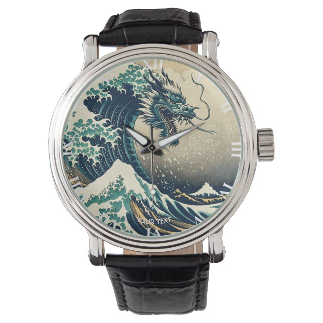 Relógio Dragão Mítico Japonês Fantasy (Frente)