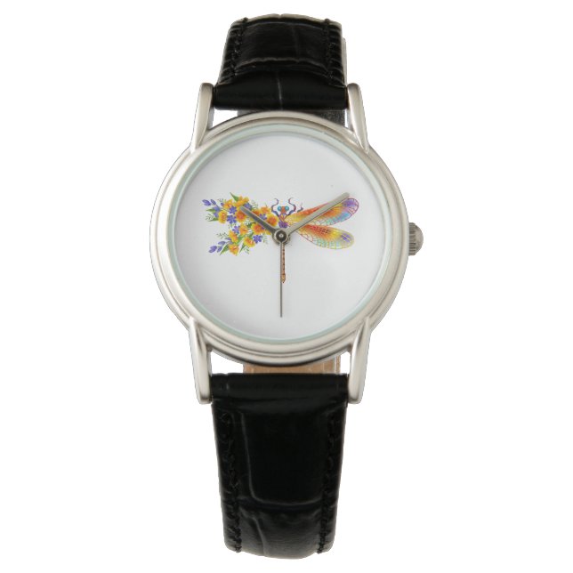 Relógio Dragonfly Amarelo (Frente)