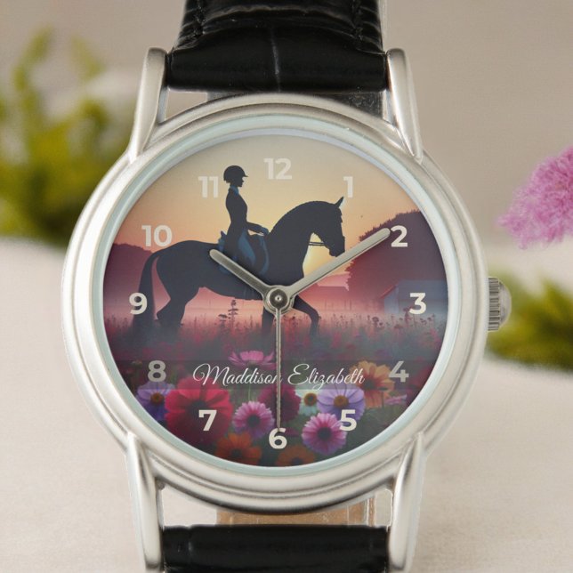 Relógio Dressage Rider Elegant ( Ideal for riders and fans who appreciate grace, precision, and equestrian style.
)