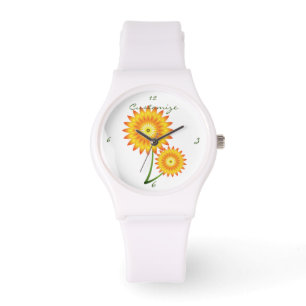 Relógio Duas Plantas Sunflower Thunder_Cove
