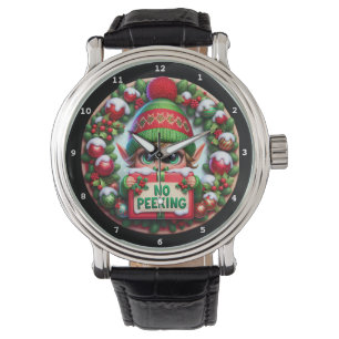 Relógio Duende de Natal sem Espiar