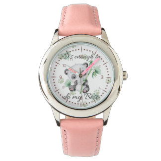 Relógio É suficiente | Afirmações de Cute | Panda