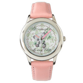 Relógio É suficiente | Afirmações de Cute | Panda