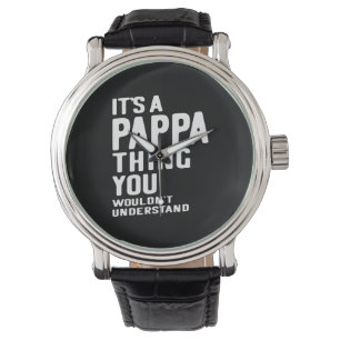 Relógio É um Pappa Thing Padre Gift