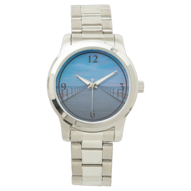 Relógio E-Watch do pulso na moda | Timepécia Digital Moder (Frente)