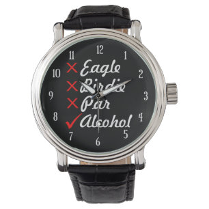 Relógio Eagle Birdie Par Humor com Álcool