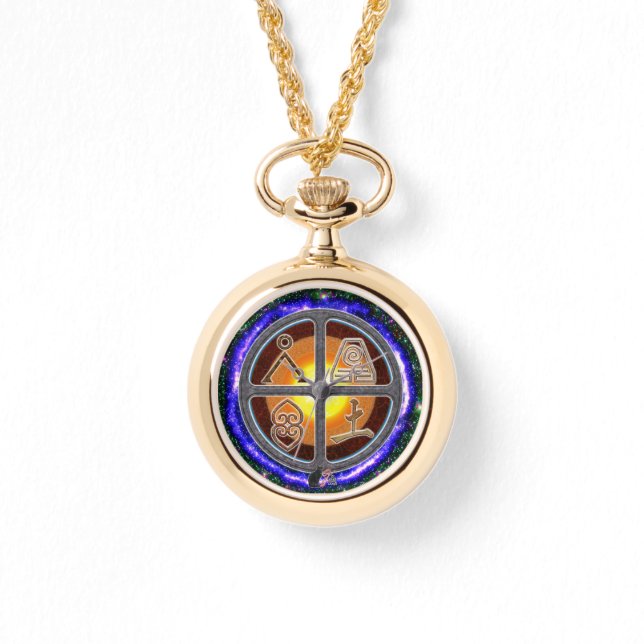 Relógio Earth Signos Necklace Watch (Frente)