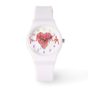 Relógio ECG coração médico linha kg