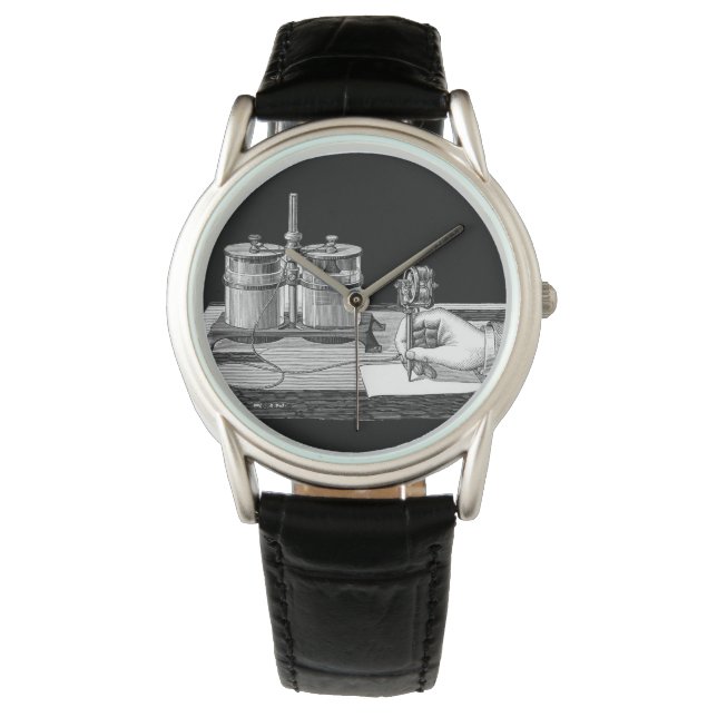 Relógio Edison Antique Steampunk Writer (Frente)