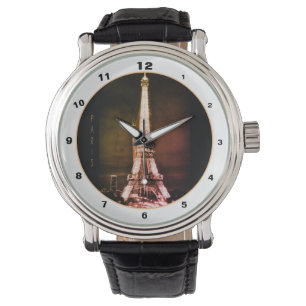 Relógio Eiffel Tower & Surreal Paris Art /love France Watc