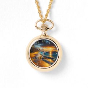 Relógio ELE ESTÁ VINDO EM BREVE, O oceano de Fé Cristã