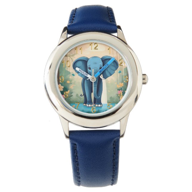 Relógio Elefante Balear Azul, (Frente)