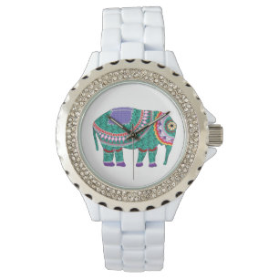 Relógio Elefante ornamentado bonito