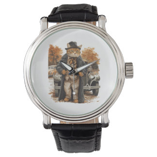 Relógio Elegância de Gato Vintage