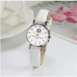 Relógio Elegant Luxury monogram initials names