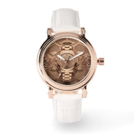 Relógio Elegant Rose Aesthetic Floral Wrist Watch