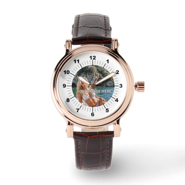 Relógio ELEGANT! 🌿 Rose Gold Brown Watch (Frente)