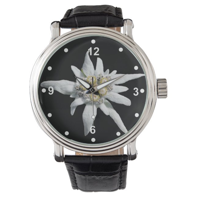 Relógio Elegant White Edelweiss Watch (Frente)
