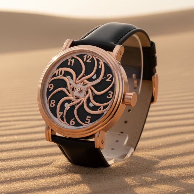 Relógio Elegante com Textura de Mármore Esculpida  (Criador carregado)