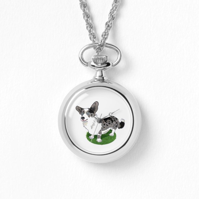 Relógio Elegante Corgi (Frente)