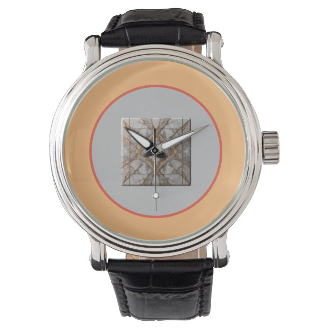 Relógio "Elegante Marble Timepiece" (Frente)