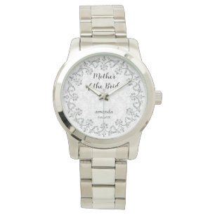 Relógio Elegante Pulseira Mãe da Noiva Prata