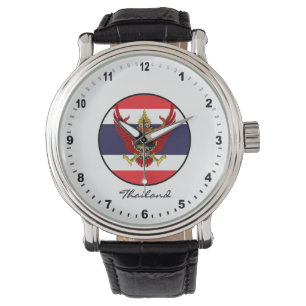 Relógio Elegante Thailand Watch & Thai Flag / Bangkog