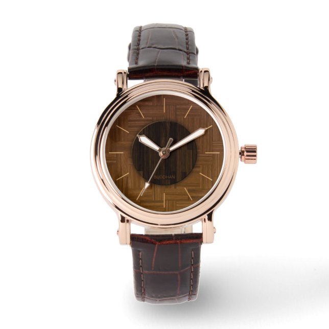 Relógio Elegante Wood Watch (Frente)