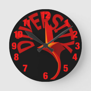 Relógio em estrela da diversidade