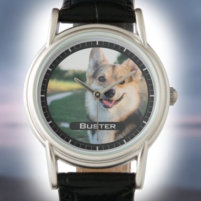 Relógio Em memória do seu animal. Pet Photo on a Watch (Criador carregado)
