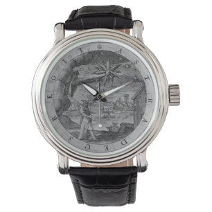 Relógio Emblema Antigo - Astrônomo Antigo Observador do Pu