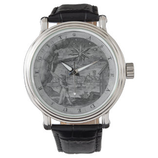 Relógio Emblema Antigo - Astrônomo Antigo Observador do Pu