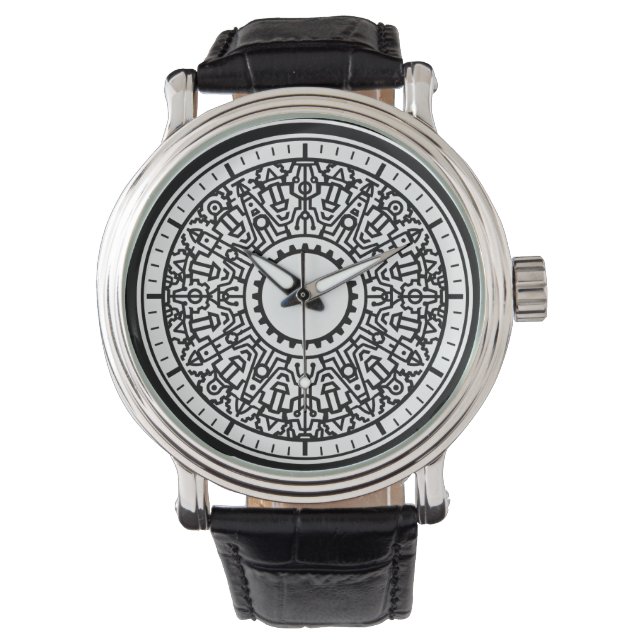 Relógio Emblema Geométrico Industrial ewatch (Frente)