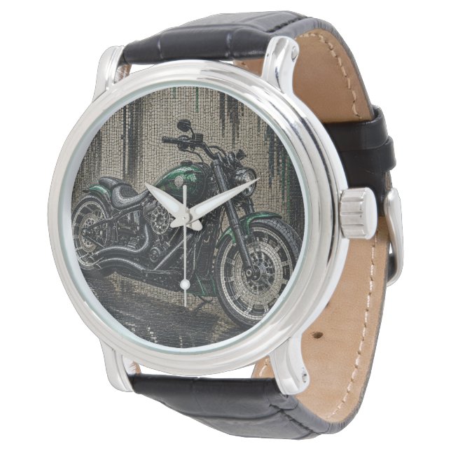 Relógio Emerald Custom Cruiser – Mosaico Micro 3D (Angular)