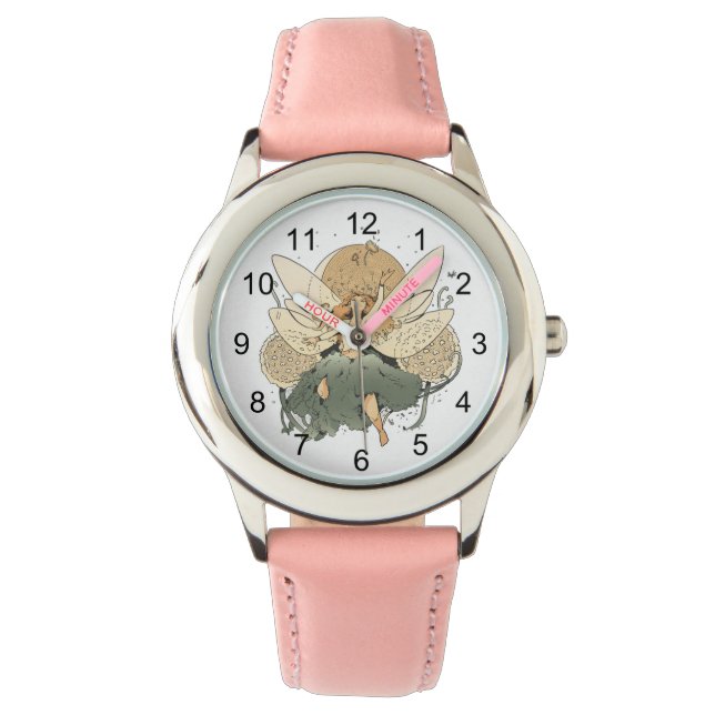 Relógio Encantando Fada - Arte de Fantasia Whimsso (Frente)