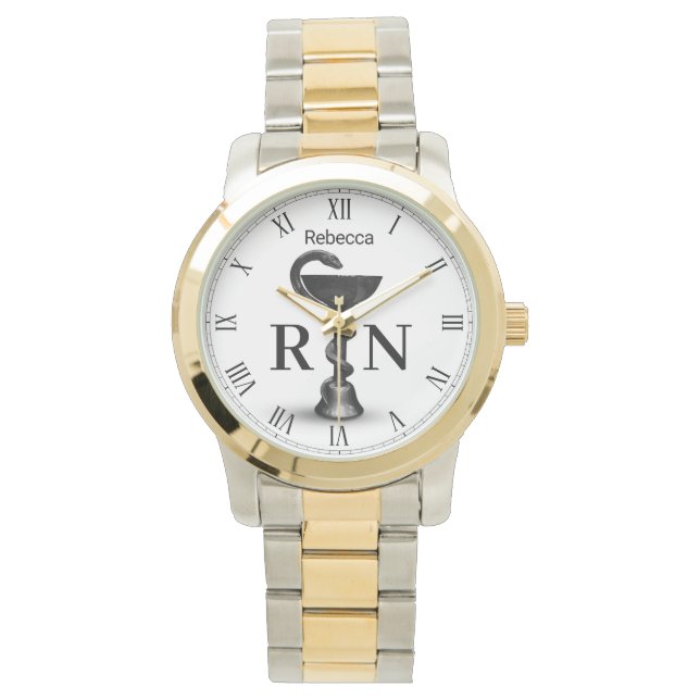 Relógio Enfermeira Branca de Higia Médica Cobra Bowl Negra (Frente)