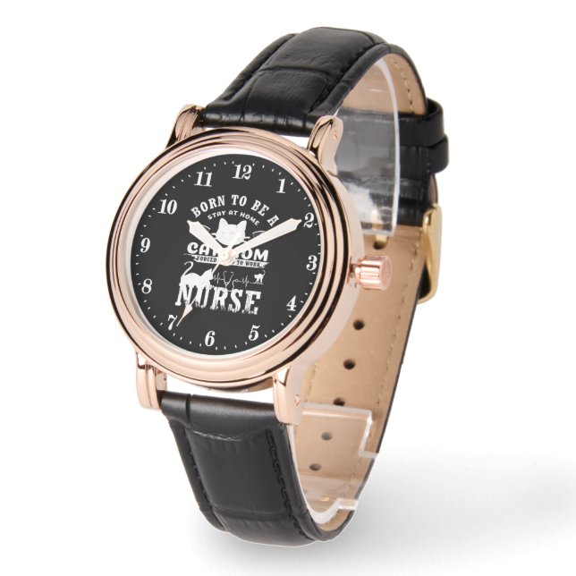 Relógio Enfermeiro Enfermeiro Mãe Arte Palavra (Ângulo)