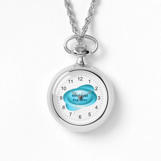 Relógio Engenheiro Eletricista Azul (Frente)