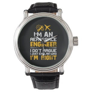Relógio Engenheiro Eu Sou Um Engenheiro Aeroespacial