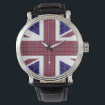 Relógio England Flag, Reino Unido Excelente<br><div class="desc">England Flag,  Excelente British Flag Watch. O sinalizador é feito com imagens de pedras de Gema: O fundo azul é formado por aperitivos azuis retangulares. As listras vermelhas são rubis em forma retangular. As Estrelas são Ouros.</div>
