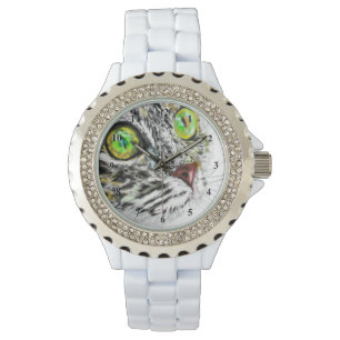 Relógio Engraçado Cat Watch