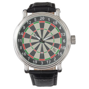 Relógio Engraçado Dartboard Darts Conselho Círculo Monogra
