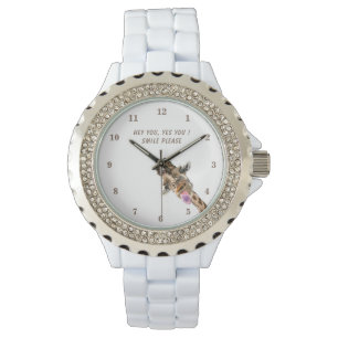Relógio Engraçado Giraffe Watch