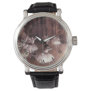 Relógio Ensaio de balé no Palco por Edgar Degas