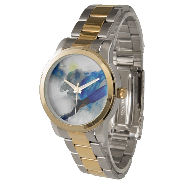 Relógio Ephemeral - Azul e Cinza (Angular)