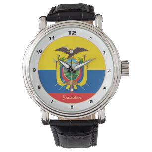 Relógio Equador Flag, Equador, moda de tendências/relógi