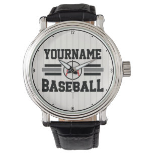 Relógio Equipe de NOME Personalizada do Jogador de Basebal