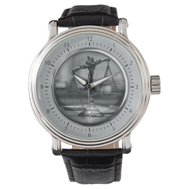 Relógio Escalas de Fotografias da Justiça | Advogados (Frente)