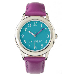 Relógio ESCOLHA SUAS CORES, Seu Texto, Pulseira Personaliz
